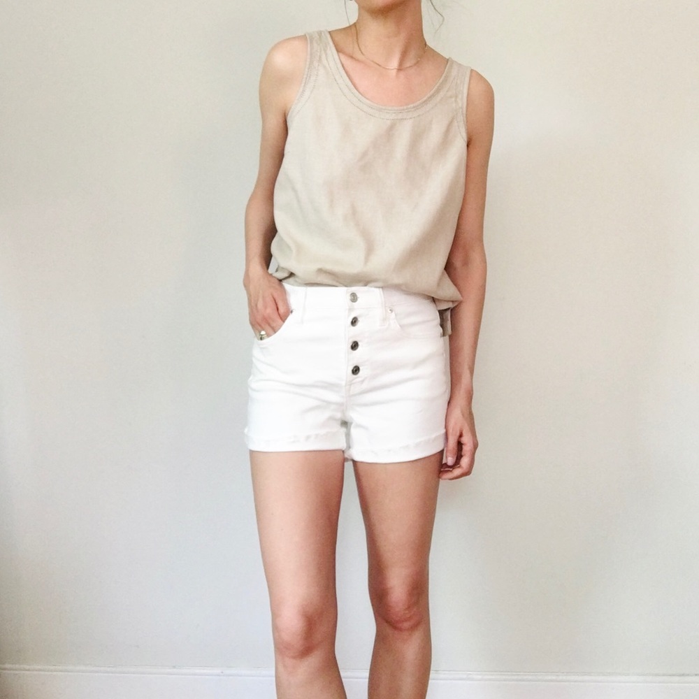 J.Crew high-rise button fly shorts